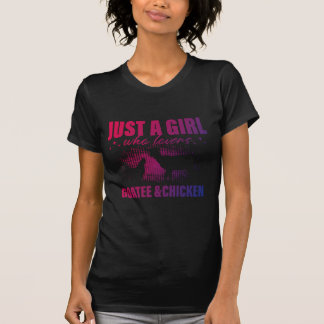 Cute Just A Girl Who Loves Chickens Goats Farmer T-Shirt