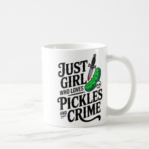 Cute Just A Girl Who Loves Ckles And Crime Hallowe Coffee Mug