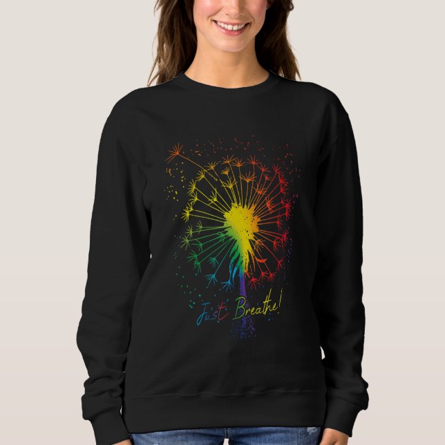 Cute Just Blow Dandelion Tattoo Arrows Breathe Rai Sweatshirt (Front)