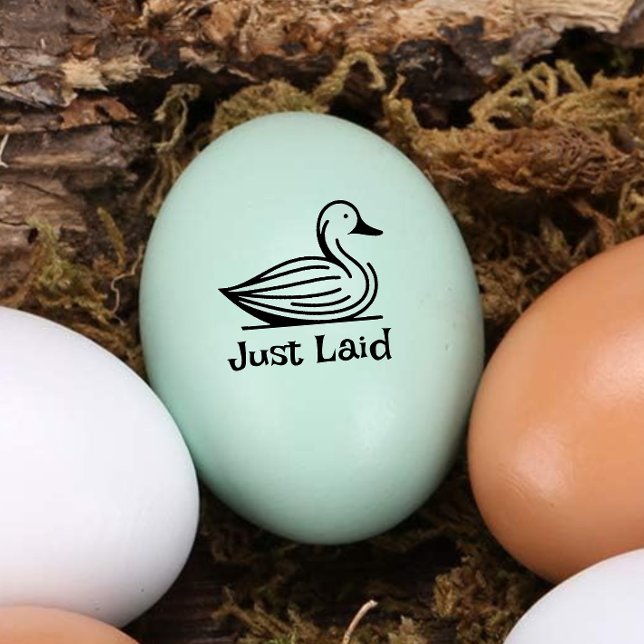Cute "Just Laid" Mini  duck Egg Stamp (Creator Uploaded)