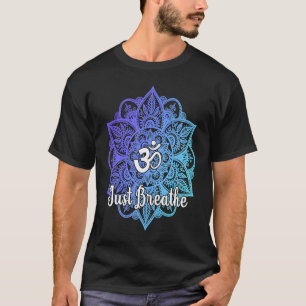 Cute Just Sacred Tattoodesign Yoga Breathe Mandala T-Shirt