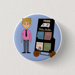 Cute JW service cart boy 3 Cm Round Badge