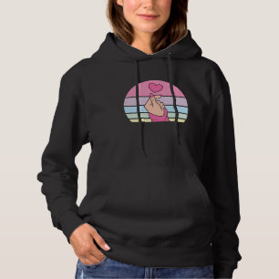 Cute K Pop Music Sunset Korean Pastel Pink K Pop Hoodie