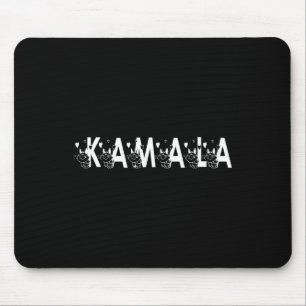 Cute Kamala Cat Letter Font Graphic Mouse Pad