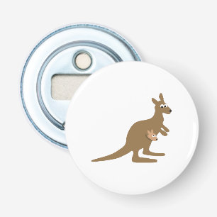 Cute Kangaroo and Joey Bottle Opener