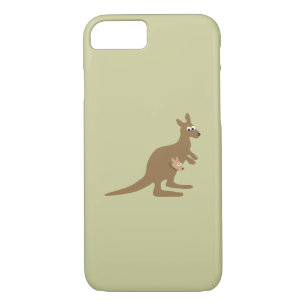 Cute Kangaroo and Joey Case-Mate iPhone Case