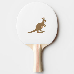 Cute Kangaroo and Joey Ping Pong Paddle
