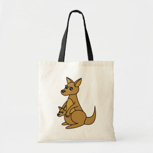 Cute Kangaroo and Joey Tote Bag