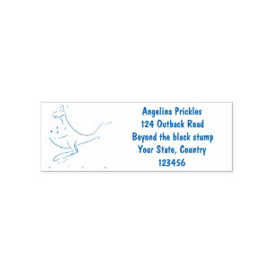 Cute kangaroo and koalas cartoon illustration self-inking stamp