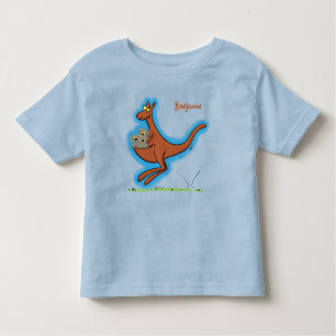 Cute kangaroo and koalas cartoon illustration toddler T-Shirt