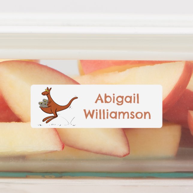 Cute kangaroo and koalas cartoon personalised (Affixed)