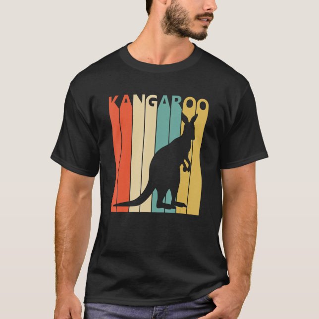 Cute Kangaroo Animal T-Shirt (Front)