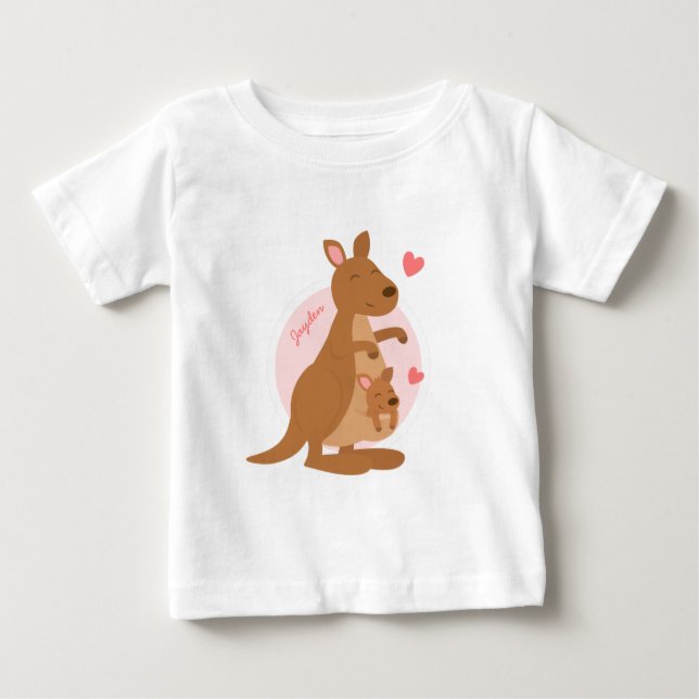 Cute Kangaroo Baby Joey T-Shirt (Front)