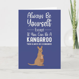 Cute Kangaroo Cards Funny Animal Humor Wildlife