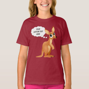Cute Kangaroo custom text shirts & jackets