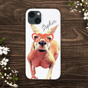 Cute Kangaroo Girls Funny Animal iPhone 13 Case