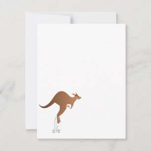 Cute kangaroo with baby in pouch