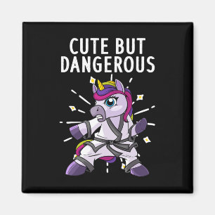 Cute Karate Art For Women Girl Black Belt Martial Magnet