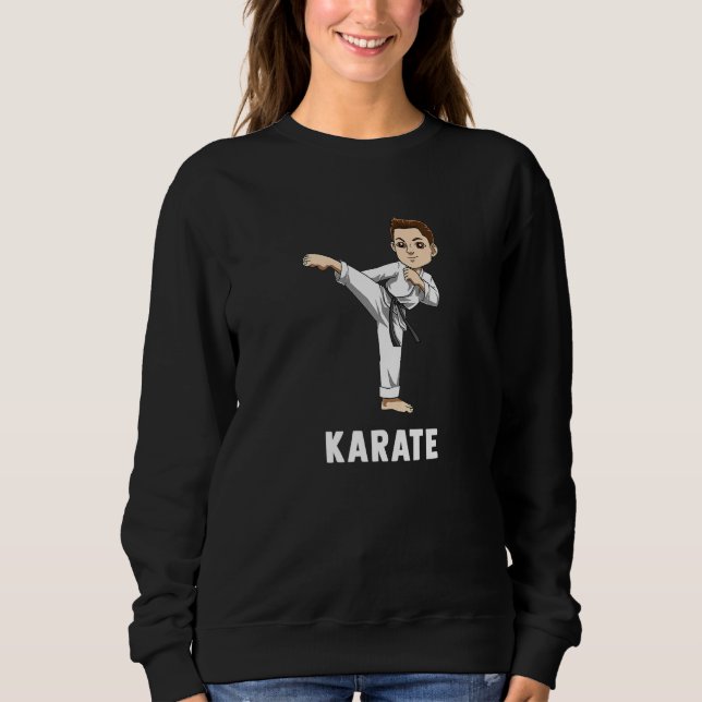 Cute Karate Boy   Sweatshirt (Front)