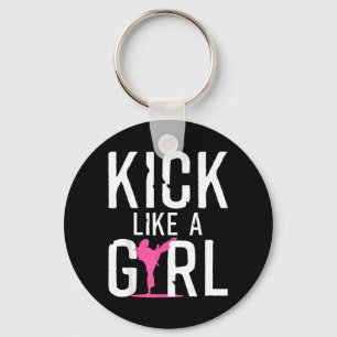 Cute Karate Design for Girls Women Kids Martial Key Ring