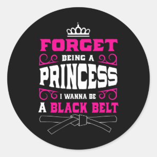 Cute Karate Girls Gift Karate Girl Classic Round Sticker