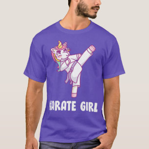 Cute Karate Unicorn Girl T-Shirt
