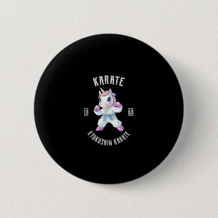 Cute Karate Unicorn Martial Arts - Karate Unicorn 6 Cm Round Badge