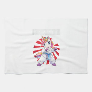 Cute Karate Unicorn MMA Tank Top Tea Towel