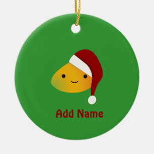 Cute Kawai Christmasi Mango Ceramic Tree Decoration