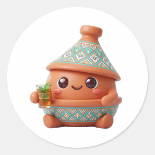 Cute Kawaii 3D Moroccan Tagine & Teapot Sticker