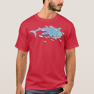 Cute Kawaii Aesthetic Blue Whale Shark Ocean Gift T-Shirt