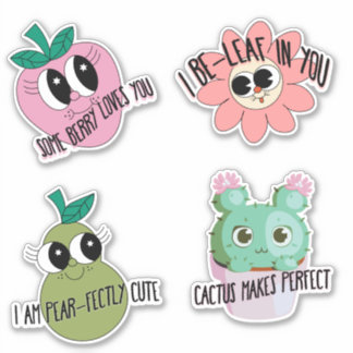 Cute Kawaii Affirmation Sticker Pack