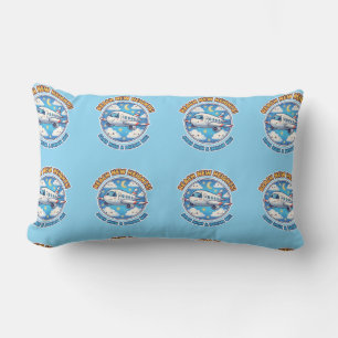 Cute Kawaii Airplane - Reach New Heights Lumbar Cushion