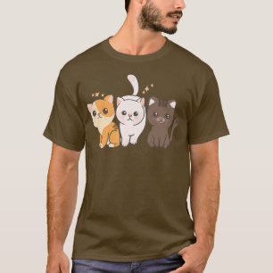 Cute Kawaii Anime - Cat Kitten Street Squad - Kawa T-Shirt