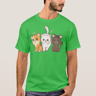 Cute Kawaii Anime Cat Kitten Street Squad Kawaii T-Shirt