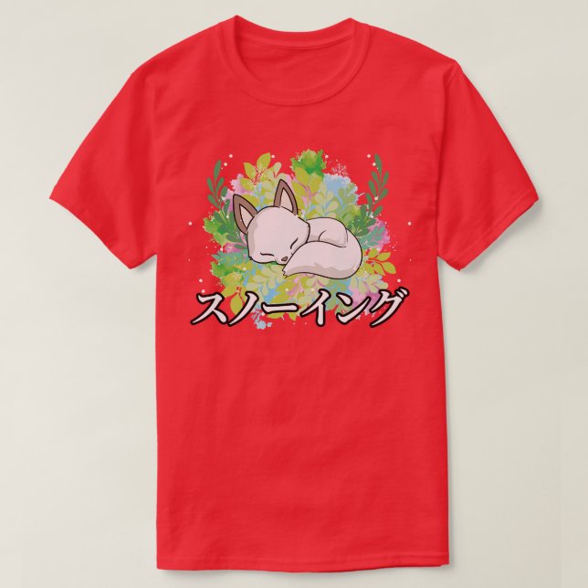 Cute Kawaii Anime Winter FoSnowJapanese Aesthetics T-Shirt (Design Front)