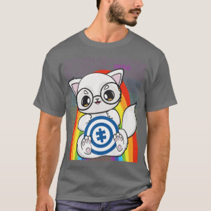 Cute Kawaii Arctic Fo And Support For Autism Aware T-Shirt