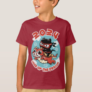 Cute Kawaii Art 2024 Year Of The Dragon T-Shirt