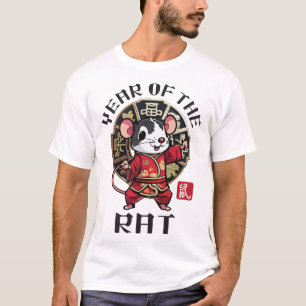 Cute Kawaii Asian Chinese Rat Zodiac Lunar Year T-Shirt