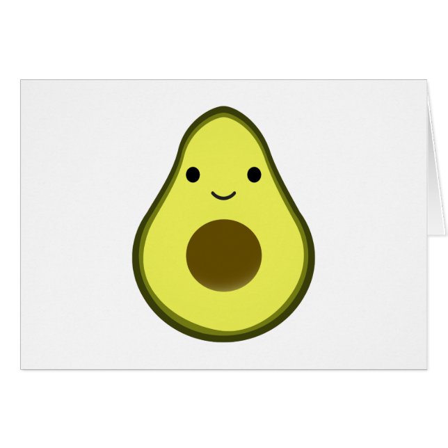Cute Kawaii Avocado (Front Horizontal)