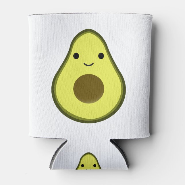 Cute Kawaii Avocado Can Cooler (Front)