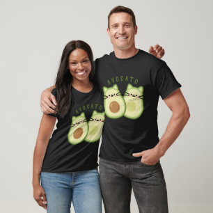 Cute Kawaii Avocado Cat Mashup T-Shirt