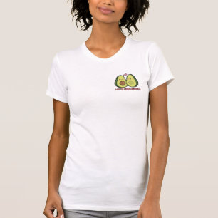 Cute Kawaii Avocado Couple 'Let's Avo-cuddle' Pun  T-Shirt