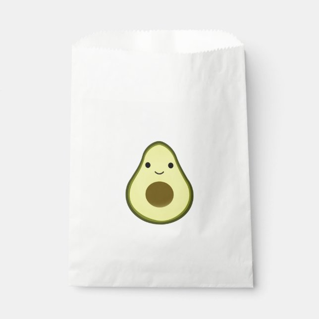 Cute Kawaii Avocado Favour Bags (Front)