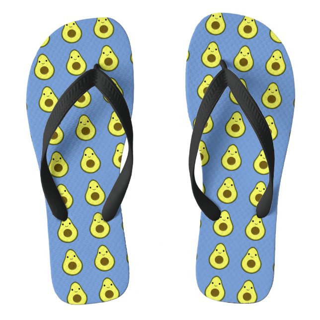Cute Kawaii Avocado Jandals (Footbed)