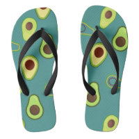 Cute Kawaii Avocado slice summer gradient Pattern