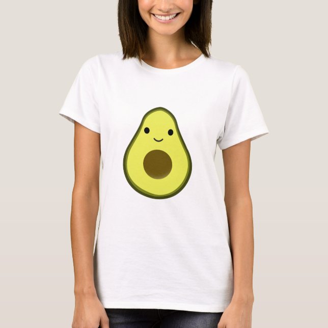 Cute Kawaii Avocado T-Shirt (Front)