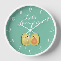 Cute Kawaii Avocados Couple Funny Let's Avocuddle