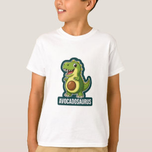 Cute Kawaii Avocadosaurus Dinosaur Funny Pun T-Shirt