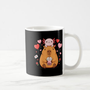 Cute Kawaii Axolotl Capybara Bubble Tea Boys Girls Coffee Mug